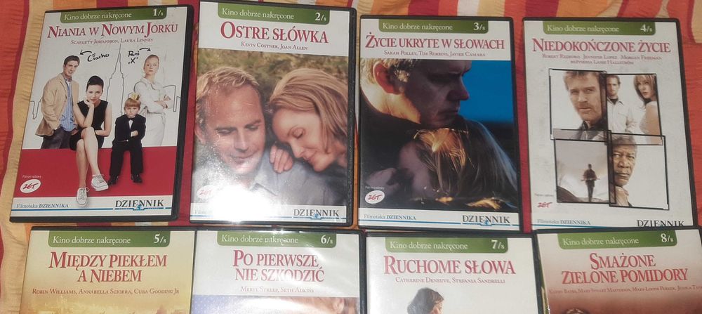 Kolekcja 8 filmów DVD - Kino dobrze nakręcone