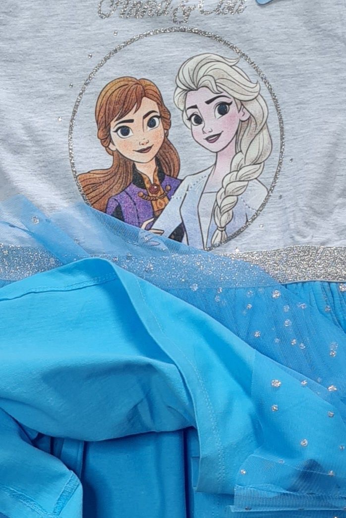 Sukienka z tiulem disney Frozen kraina lodu tiul 122cm anna elza