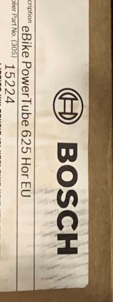 Bateria BOSCH eBike Power Tube 625 Hor EU