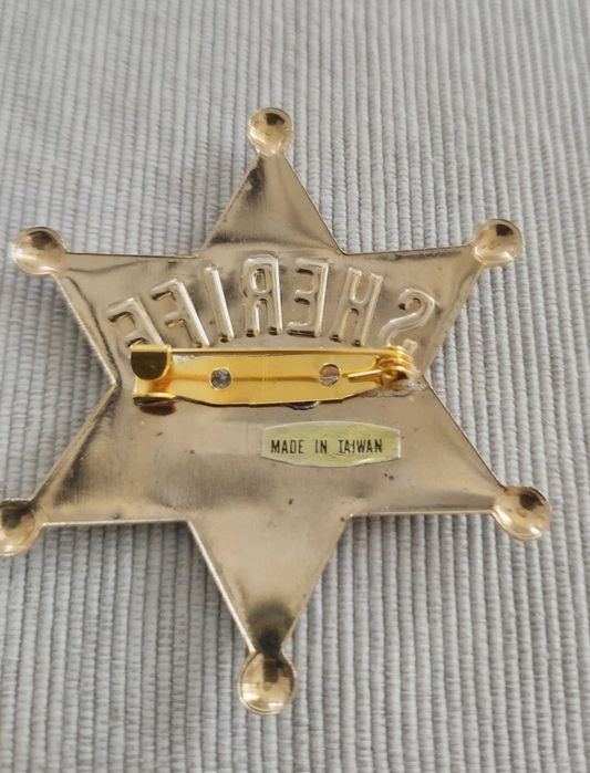 Gwiazda szeryfa kolor złoty