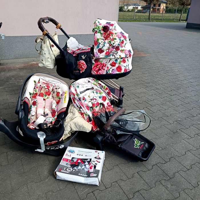 Cybex priam spring blossom wózek 3 w 1 z fotelikiem