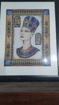 Nefertiti em  ponto cruz