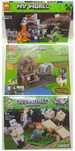 Конструктори, Minecraft тематика, 3 набори