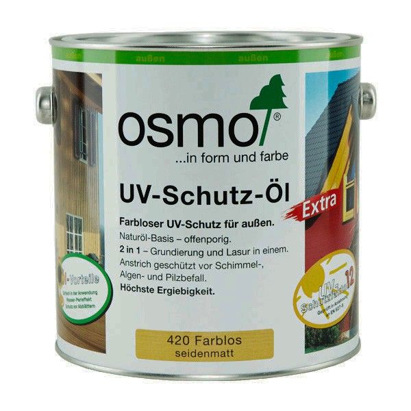 Захисне масло з воском OSMO для дерева з УФ-фільтром UV-SCHUTS-ÖL