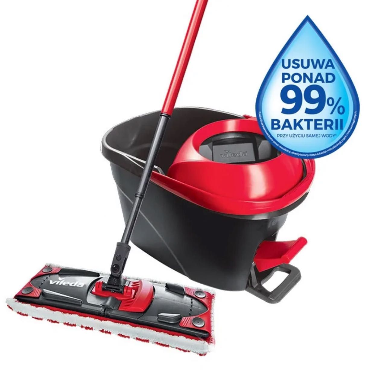 ZESTAW 4w1 Mop PŁASKI ViledaUltramax TURBO + wkład GRATIS