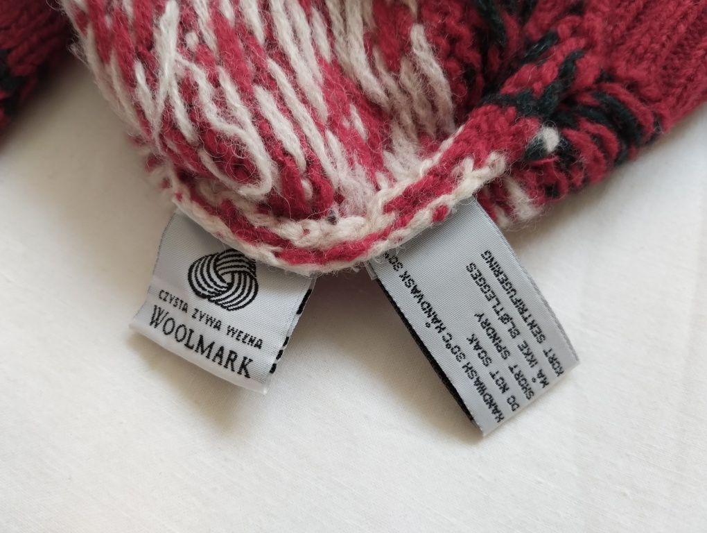 wełniany sweter norweski rozm. 128 cm