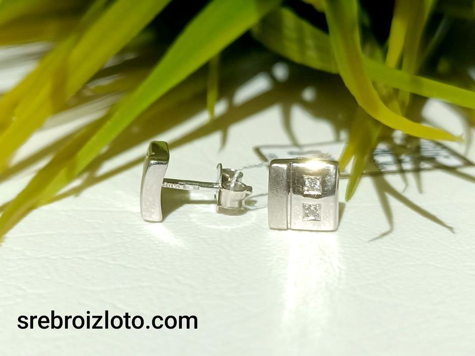 Kolczyki z białego złota
