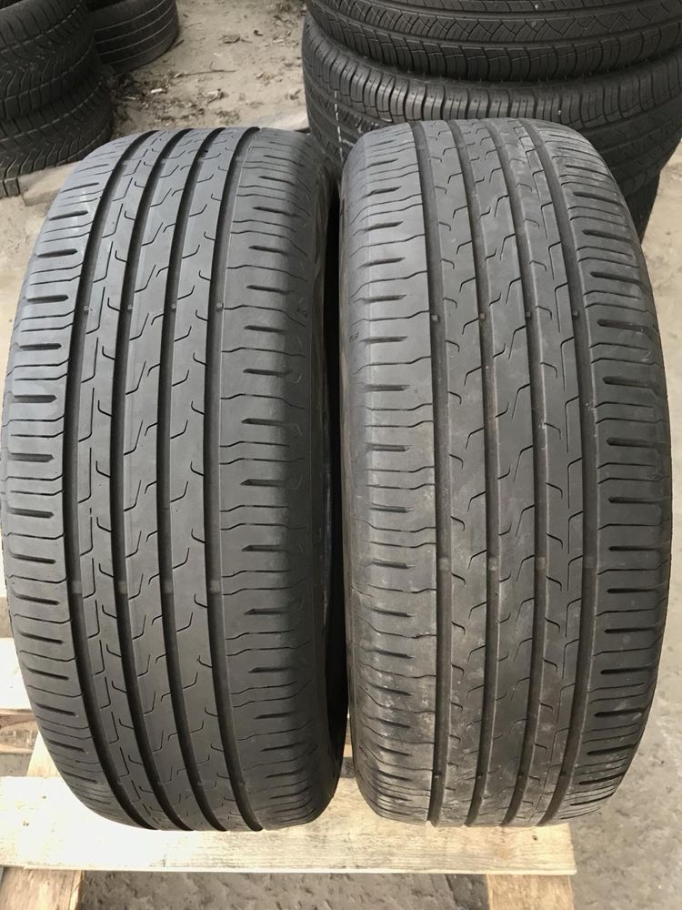 Continental Ecocontact 6 205/55r17 пара резина шини б/у склад оригінал