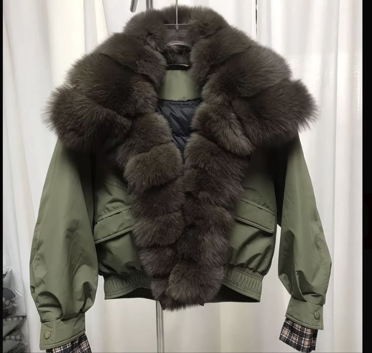 Пуховик с мехом воротник под заказ