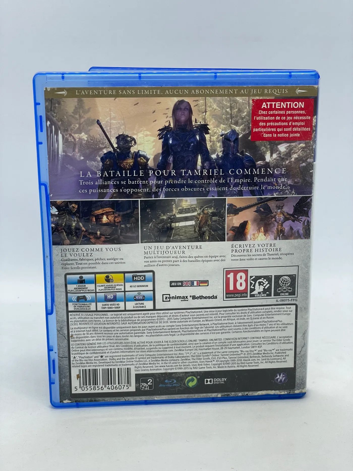 The Elder Scrolls Online Tamriel Unlimited PS4 Po Angielsku