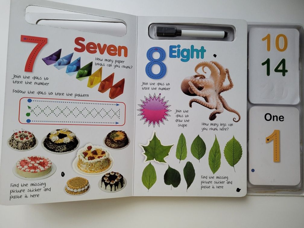 Numbers flash card book - książka do nauki angielskiego