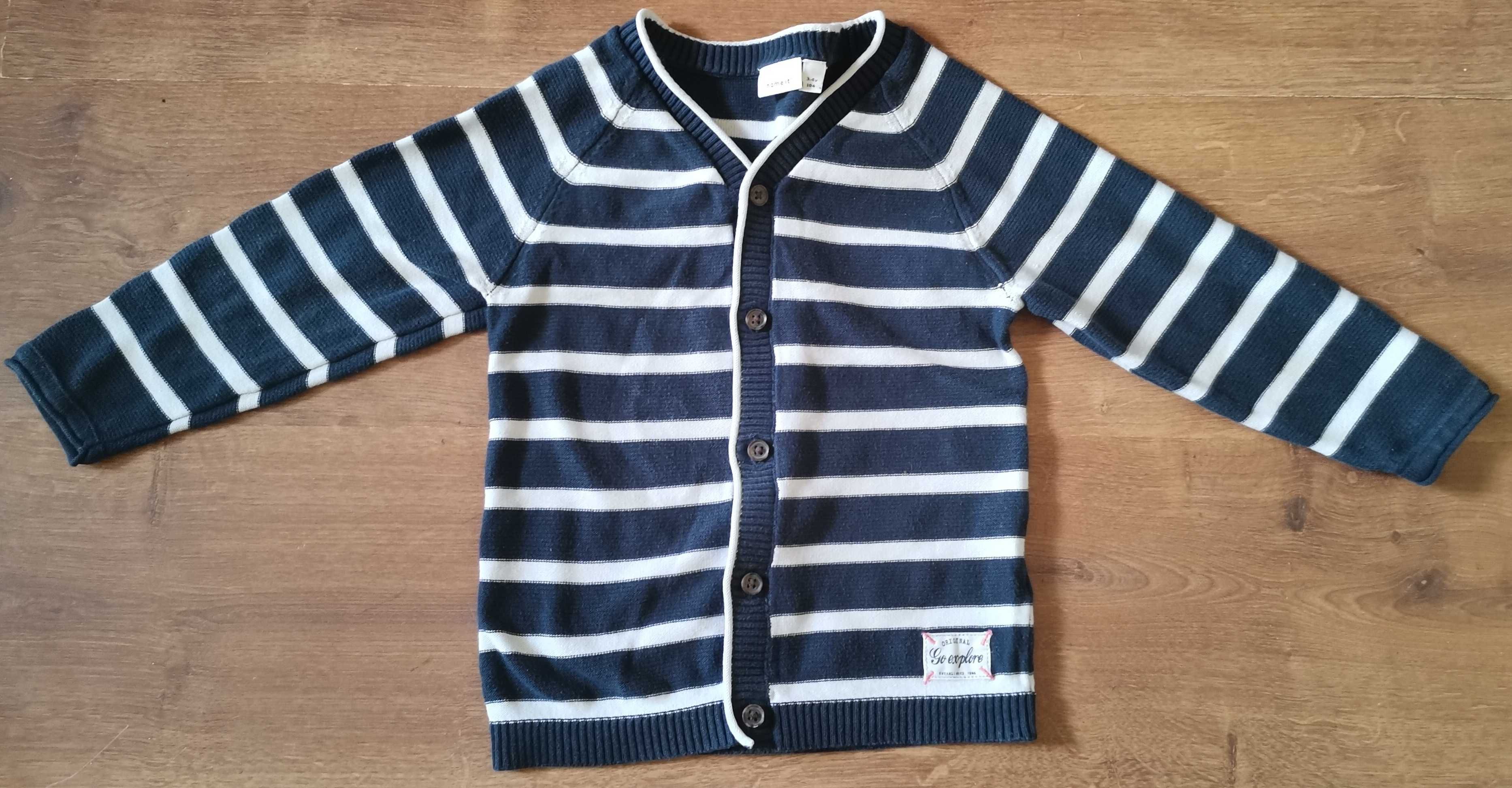 Sweter Name IT 98/104 zapinany