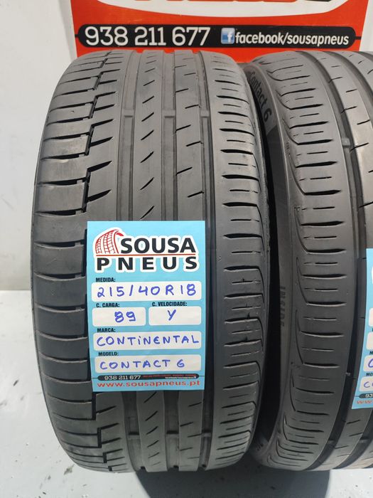 2 pneus como novos 215-40R18 Continental - Oferta dos Portes