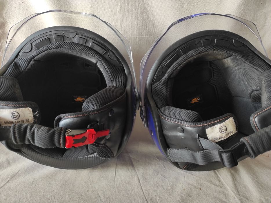 Kask motocykl skuter Kappa KV-20 Rio niebieski 2 sztuki rozmiary L M