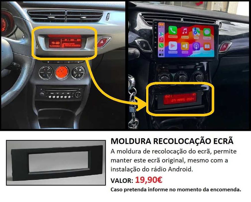 (NOVO) Rádio 2DIN 9" • CITROEN C3 / DS3 • (2009 a 2016) • Android GPS