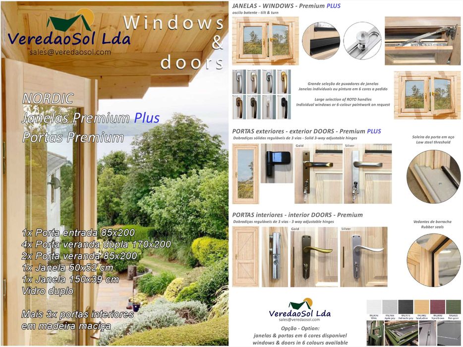Casa Madeira NORDIC T2 50m² 214mm Segunda parede e isolamento telhado