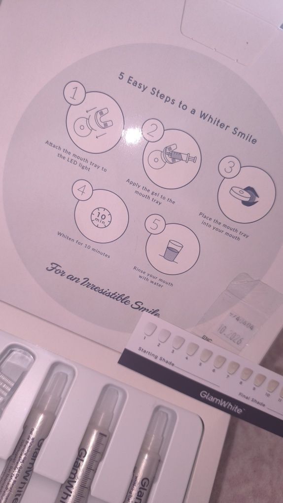 Kit de tratamento de branqueamento dentário - novo, selado