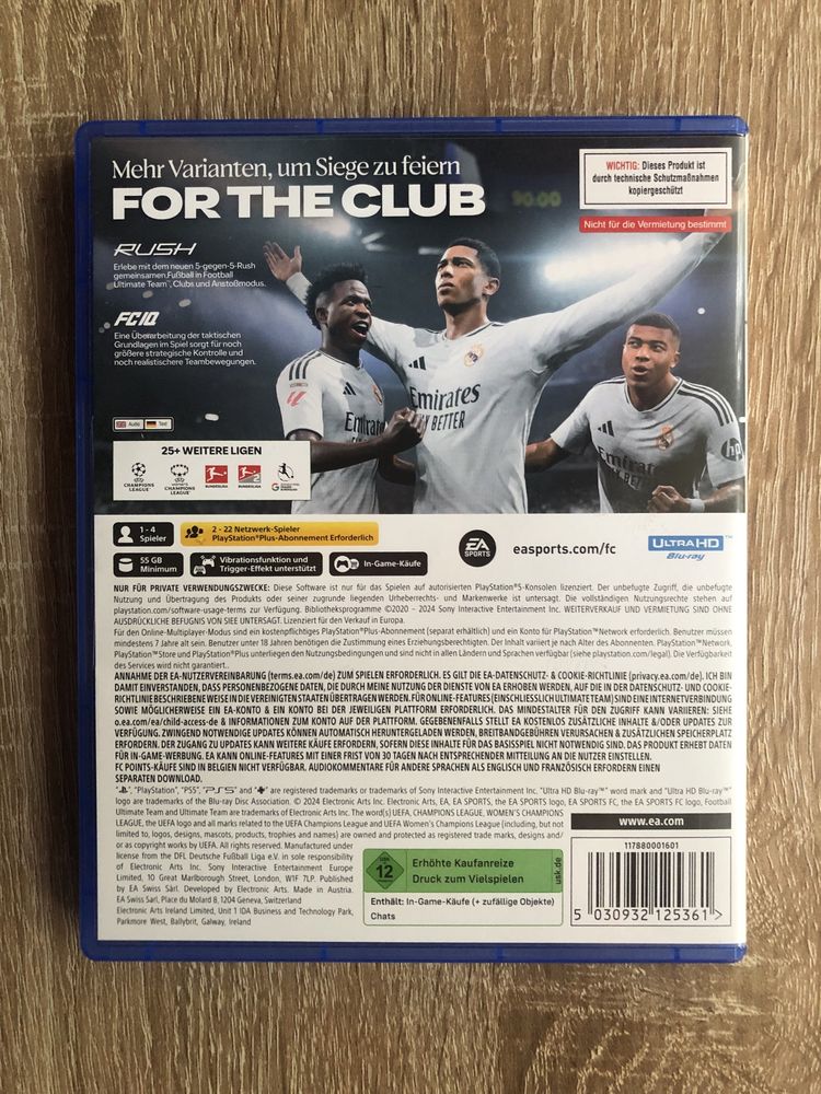 FC 25 для Playstation 5 в идеальном состоянии