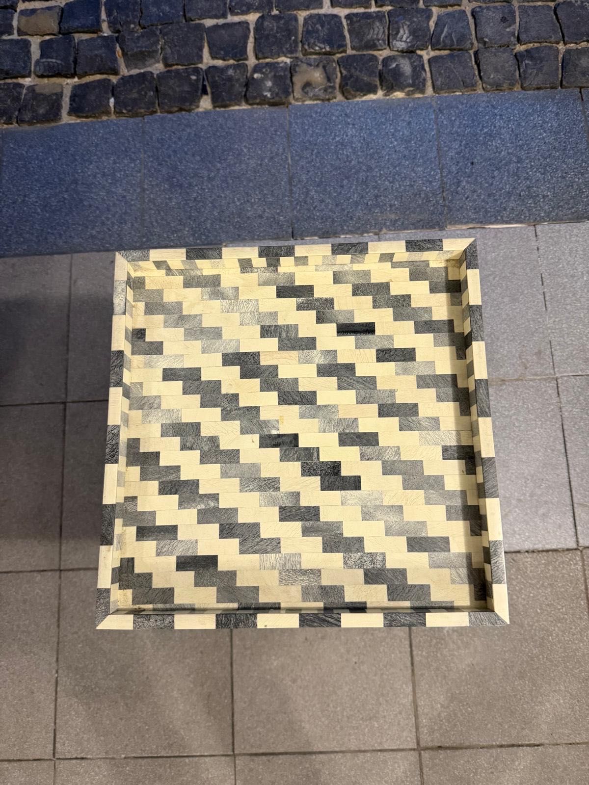 Stolik 35x35 szachownica