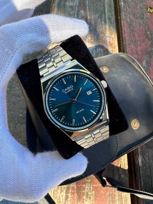 Годинник Casio MTP-VC01 Silver/Blue | Часы касио B-145 | касыо A159 AQ