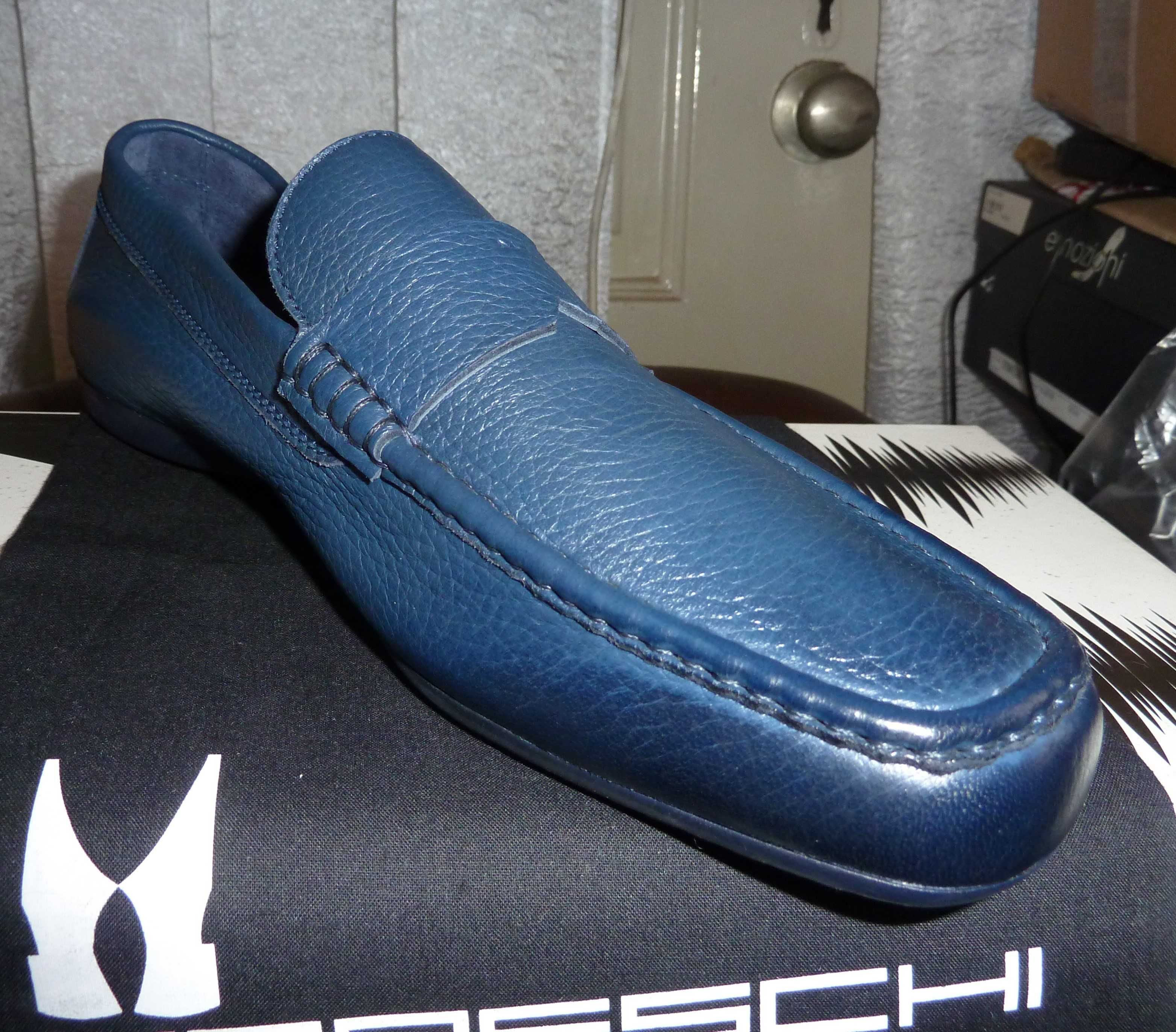 Sapatos italianos novos pele tipo luva Moreschi 40.5 - SALDO
