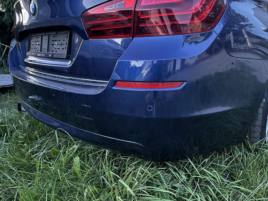 Zderzak tyl tylny bmw f11 kombi luxury kompletny   meditteran-blau