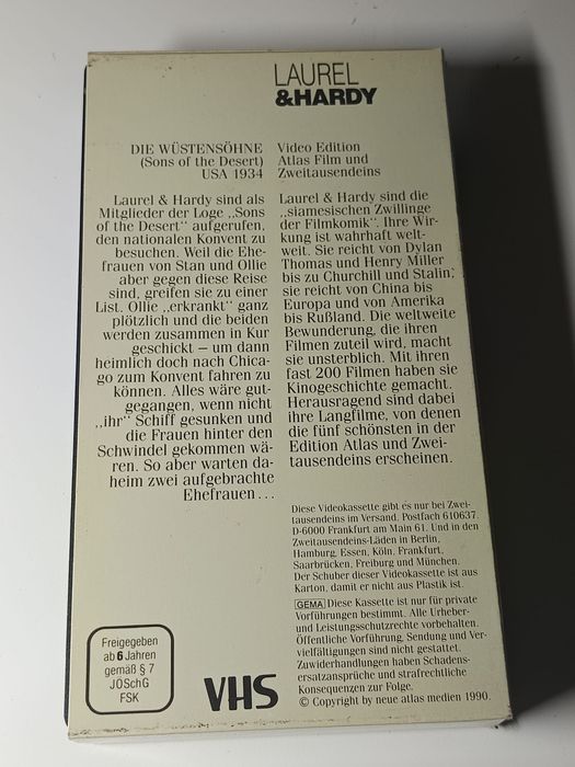 Laurel and hardy (vhs)