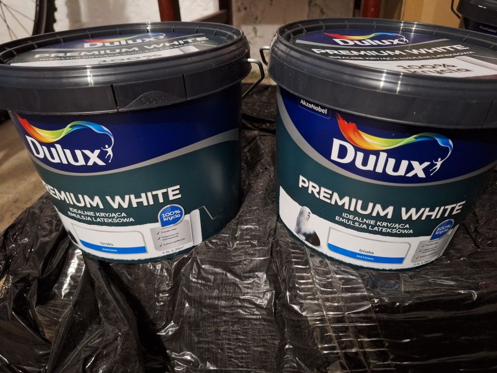 DULUX Farba lateksowa Premium White 2.5 L