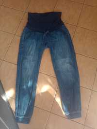 Spodnie ciążowe jeansowo-odrysowe h&m 42