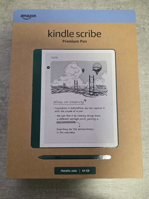 Kindle Scribe 2025. 10 дюйм. 64гб. Hовий. Зелений. Комплект. Чохол