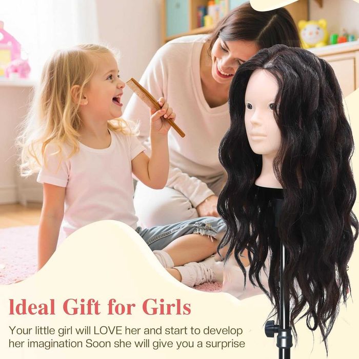 Główka Fryzjerska NOWA Ciemne Włosy