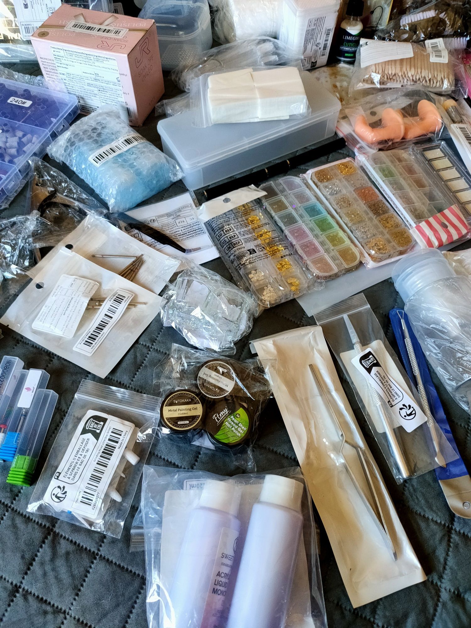 Kit Completo para Unhas em gel – NOVO, Nunca Usado!