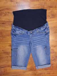 Spodenki jeansowe szorty ciążowe cargo bojówki Bpc Mama bonprix 42 XL