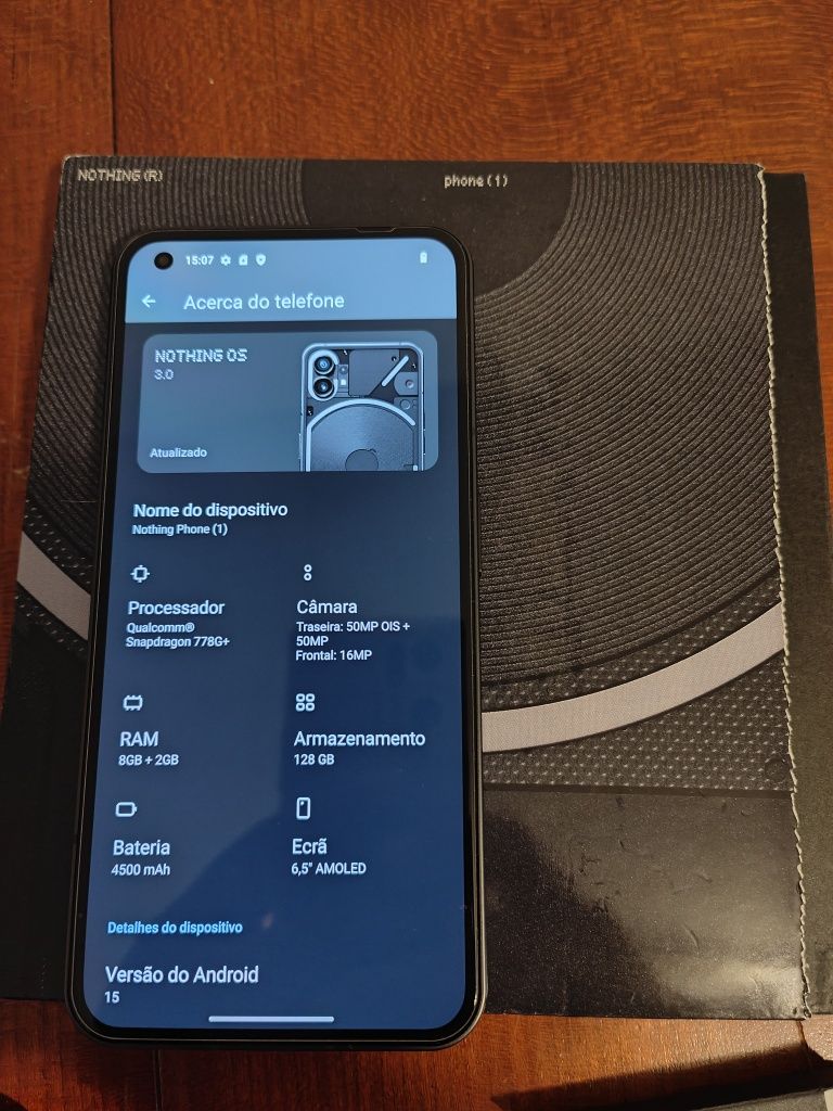 Notting phone 1 como novo com caixa
