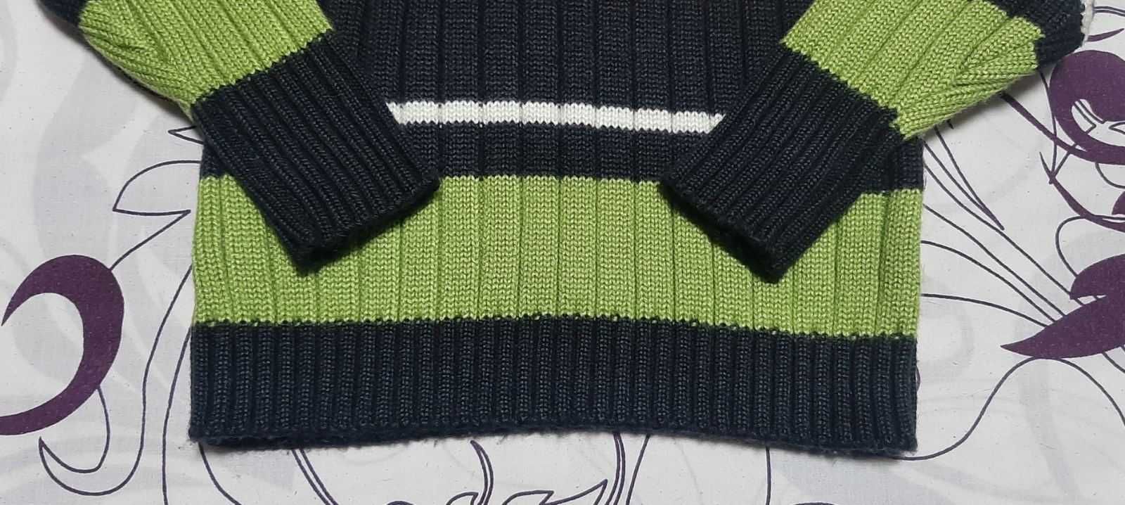 Новый теплый вязанный свитер на 5-6 лет