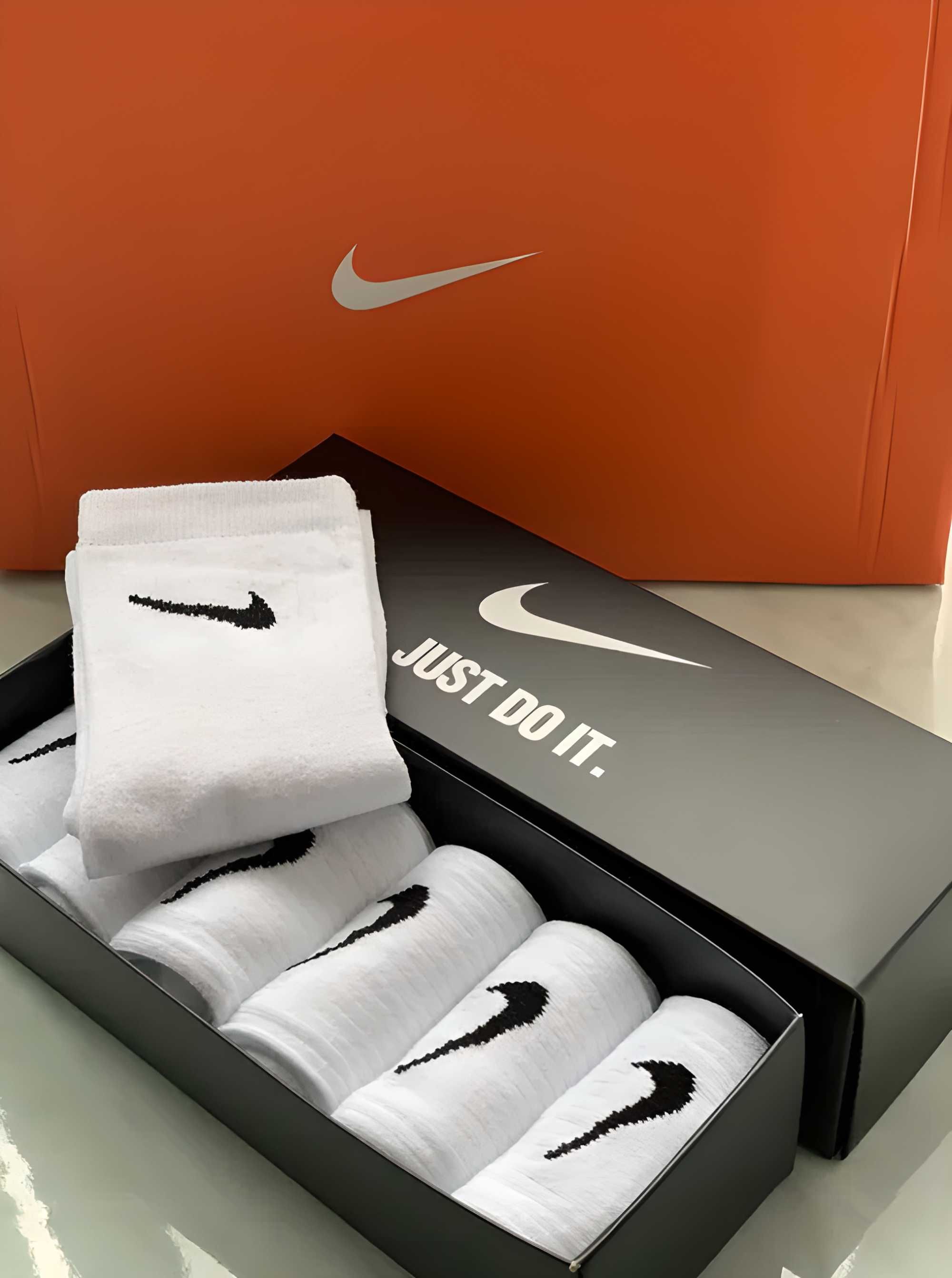 Комплект високих шкарпеток Nike / Adidas 100% бавовна. Подарунок носки