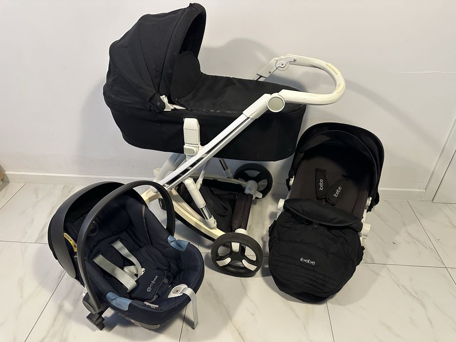 Wózek IBEBE iStop 2 w 1 + fotelik samohodowy Cybex
