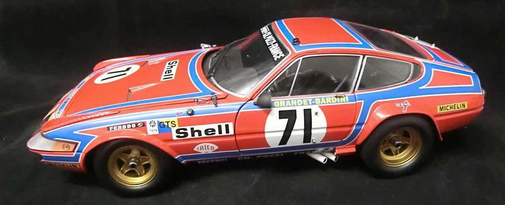 Miniatura Ferrari 365 GTB/4 #71 24h LM 1974 Kyosho 1:18