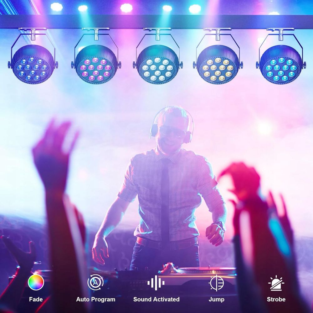 2 x oświetlenie sceniczne na imprezę RGB LED
