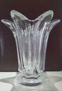 Duży szklany wazon sygnowany