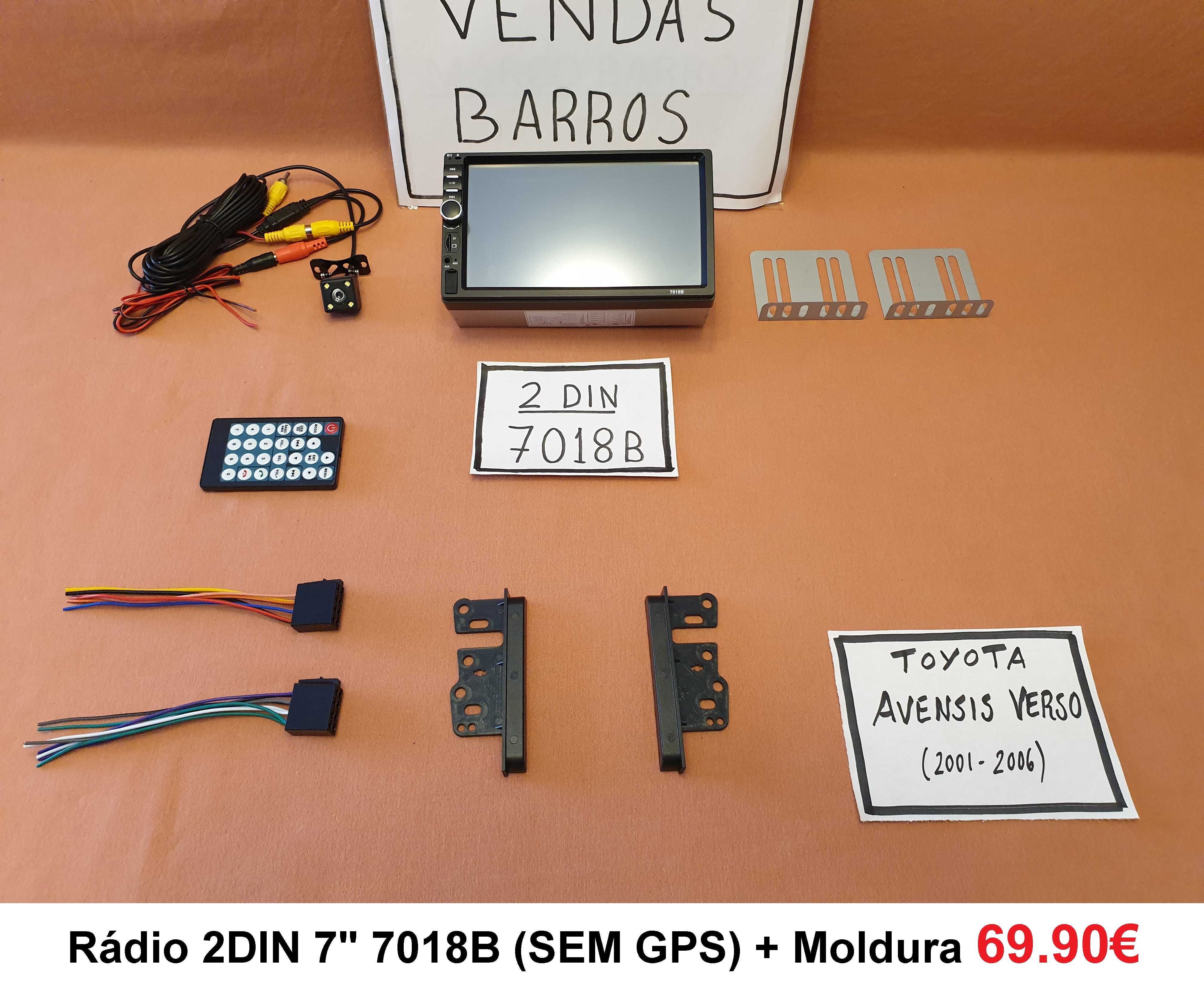 (NOVO) Rádio 2DIN • Toyota • Verso • Corolla Verso • Android [4+32GB]