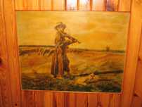 Józef Chełmoński - OWCZAREK - obraz w ramce - 50X39X1,7cm