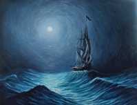 Продам картину маслом на холсте ,, Moonlight " 100x130cm