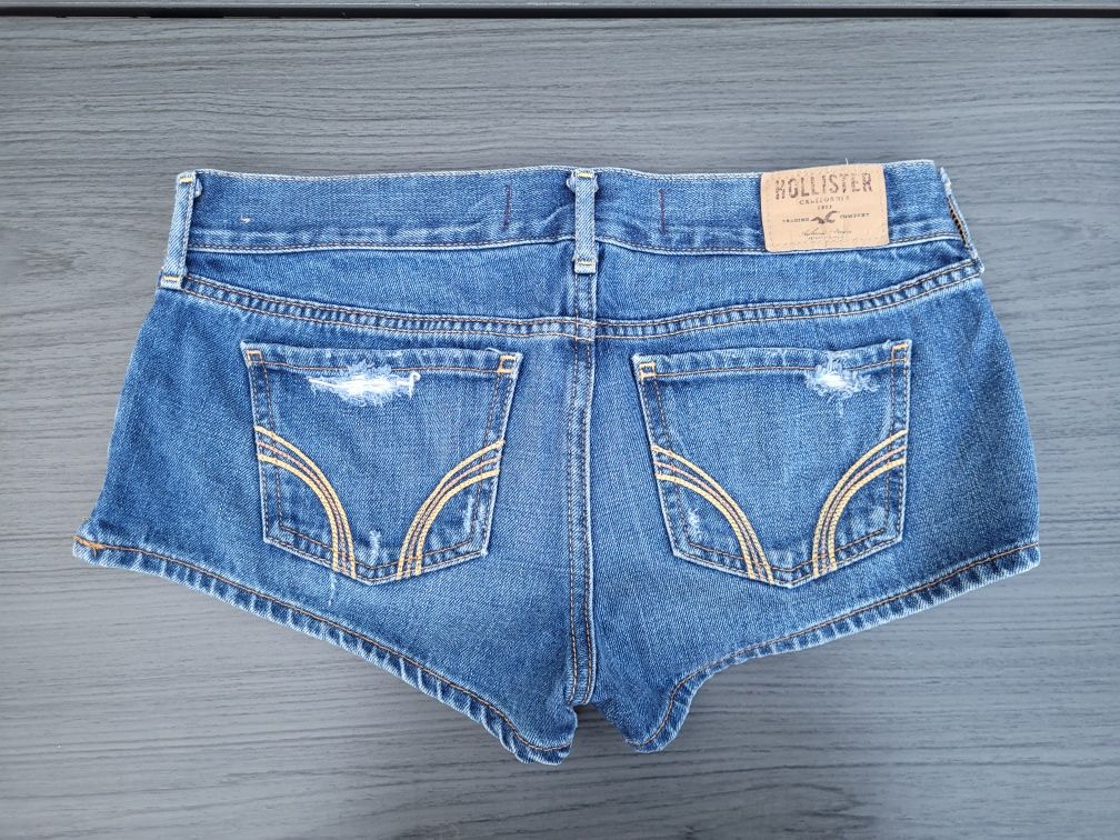 Szorty jeansowe Hollister r. S niebieskie damskie