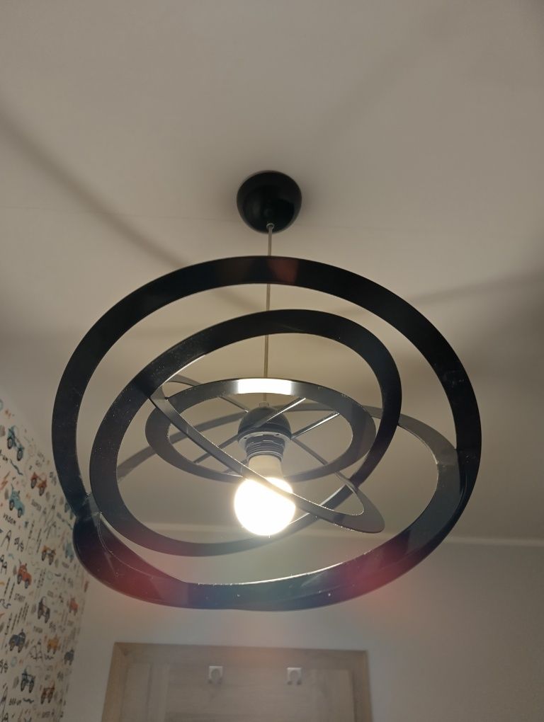 Lampa wisząca sufitowa loft czarna