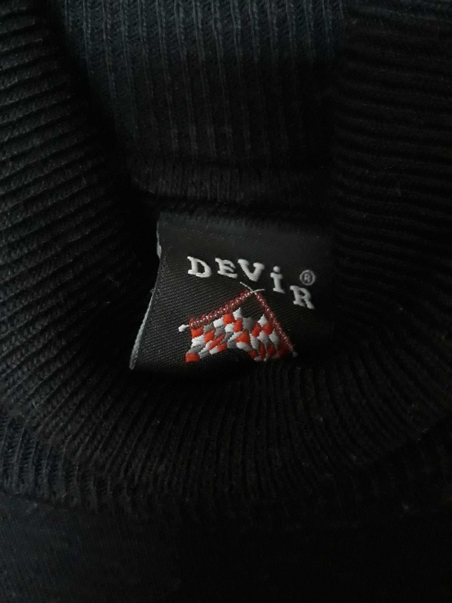 Czarny golf sweter męski Devir wełna, akryl rozmiar XL