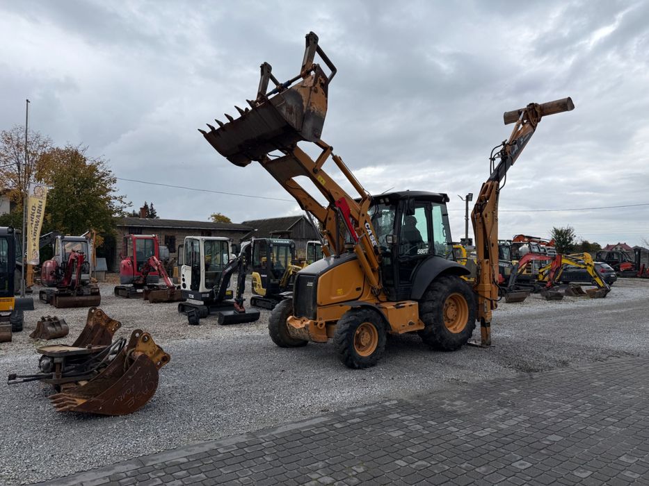 Koparko-Ładowarka CASE 580 T z 2012 roku koparka 3 łyżki MŁOT DO KUCIA