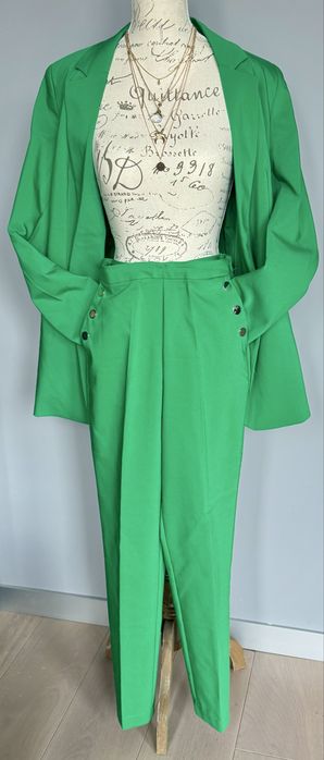 Mohito garnitur damski zieolny rozmiar 36 - żakiet+spodnie