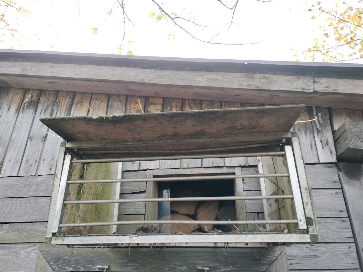 Wylot-wlot aluminiowy 60*50 cm do gołębnika klatki 1 szt stan dobry