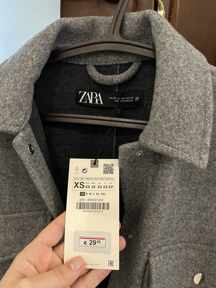 Нова жіноча тепла сорочка куртка Zara